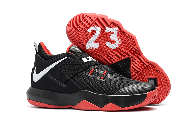 Nike Lebron Ambassador 10 Black Red White Shoes